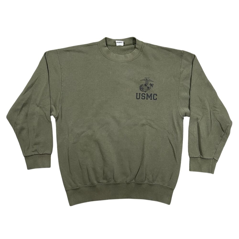 Vintage 90s USMC Sweatshirt Men’s Medium Military Marine Corps Pullover USA